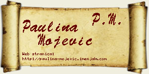 Paulina Mojević vizit kartica